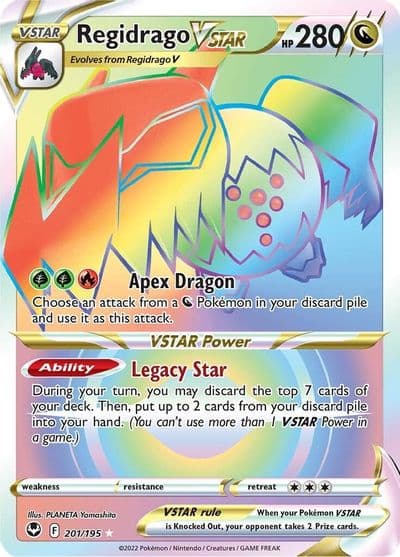 Regidrago VSTAR (Secret) SWSH12: Silver Tempest Pokemon card