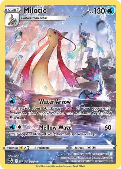 Milotic SWSH12: Silver Tempest Trainer Gallery Pokemon card