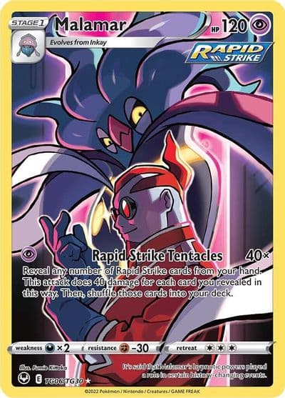 Malamar SWSH12: Silver Tempest Trainer Gallery Pokemon card