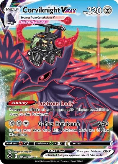 Corviknight VMAX SWSH12: Silver Tempest Trainer Gallery Pokemon card