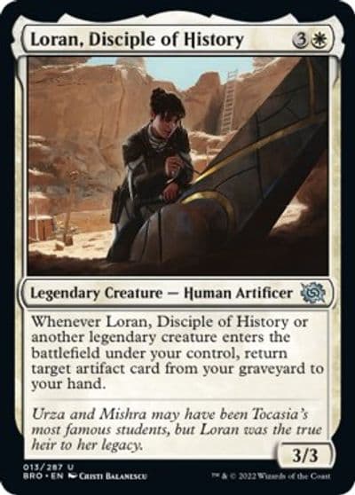Loran Disciple of History The Brothers' War Magic card