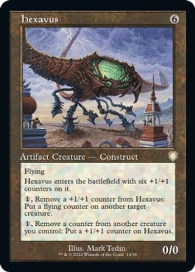 Hexavus Retro Frame Commander: The Brothers' War Magic card