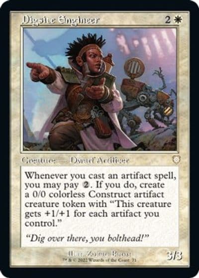 Digsite Engineer Retro Frame Commander: The Brothers' War Magic card