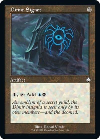 Dimir Signet Retro Frame Commander: The Brothers' War Magic card