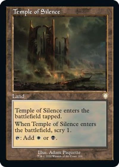 Temple of Silence Retro Frame Commander: The Brothers' War Magic card