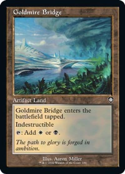 Goldmire Bridge Retro Frame Commander: The Brothers' War Magic card