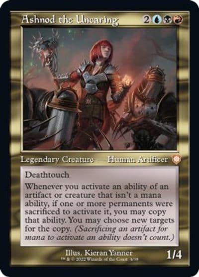 Ashnod the Uncaring Retro Frame Commander: The Brothers' War Magic card