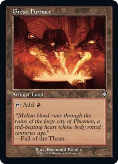 Great Furnace Retro Frame Commander: The Brothers' War Magic card