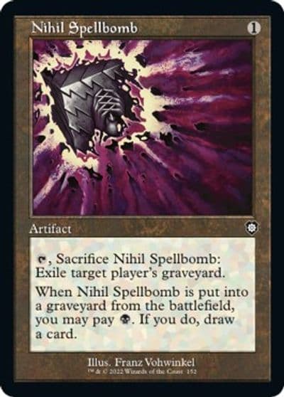 Nihil Spellbomb Retro Frame Commander: The Brothers' War Magic card