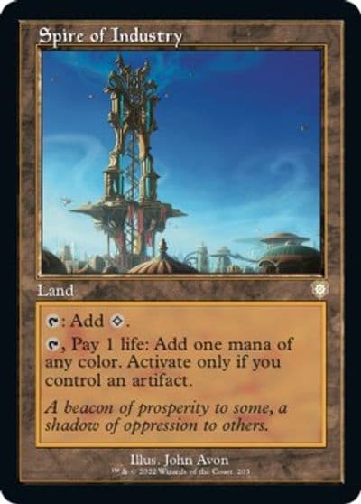 Spire of Industry Retro Frame Commander: The Brothers' War Magic card