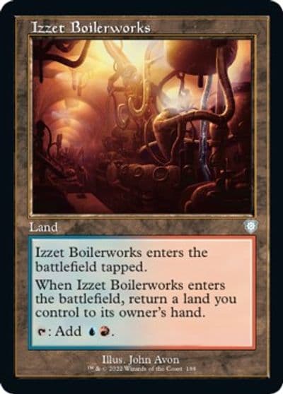 Izzet Boilerworks Retro Frame Commander: The Brothers' War Magic card