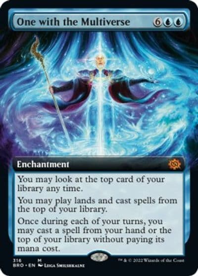One with the Multiverse Extended Art The Brothers' War Magic card