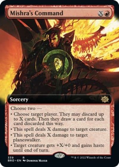 Mishras Command Extended Art The Brothers' War Magic card