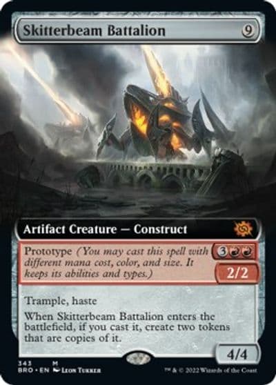 Skitterbeam Battalion Extended Art The Brothers' War Magic card