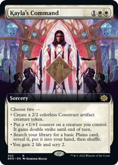 Kaylas Command Extended Art The Brothers' War Magic card