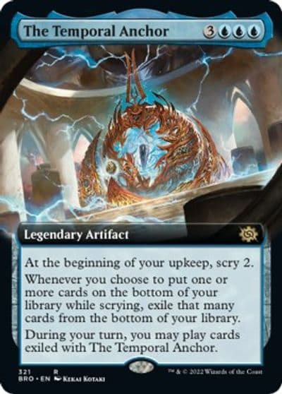 The Temporal Anchor Extended Art The Brothers' War Magic card