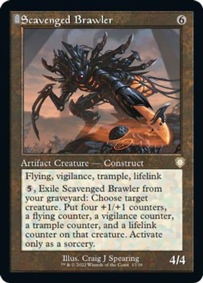 Scavenged Brawler Retro Frame Commander: The Brothers' War Magic card