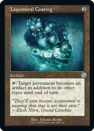 Liquimetal Coating The Brothers' War: Retro Frame Artifacts Magic card