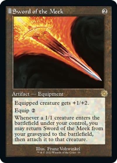 Sword of the Meek The Brothers' War: Retro Frame Artifacts Magic card