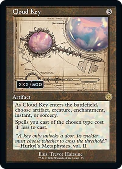 Cloud Key Schematic Serial Numbered The Brothers' War: Retro Frame Artifacts Magic card