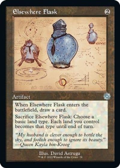 Elsewhere Flask Schematic The Brothers' War: Retro Frame Artifacts Magic card