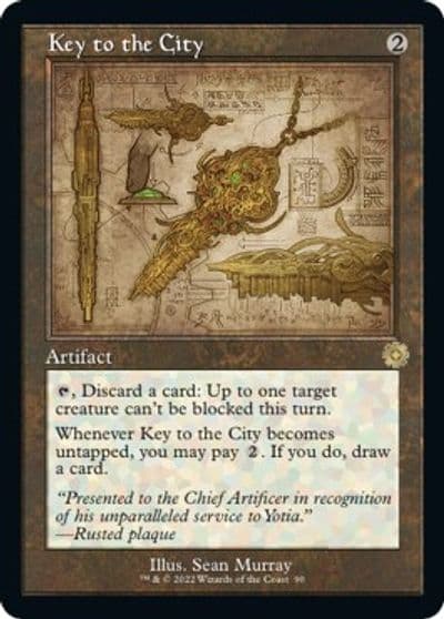 Key to the City Schematic The Brothers' War: Retro Frame Artifacts Magic card
