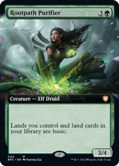 Rootpath Purifier Extended Art Commander: The Brothers' War Magic card