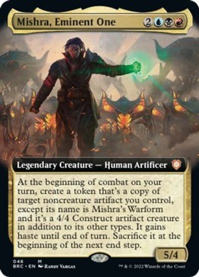 Mishra Eminent One Extended Art Commander: The Brothers' War Magic card