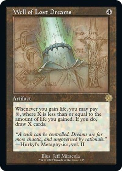 Well of Lost Dreams Schematic The Brothers' War: Retro Frame Artifacts Magic card
