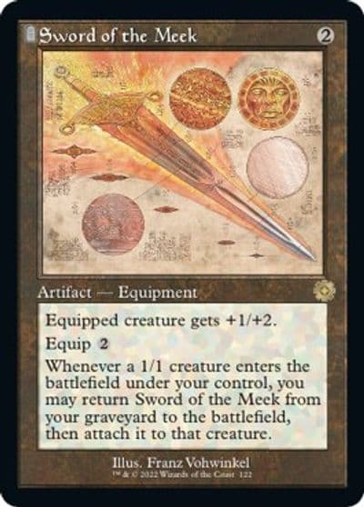 Sword of the Meek Schematic The Brothers' War: Retro Frame Artifacts Magic card
