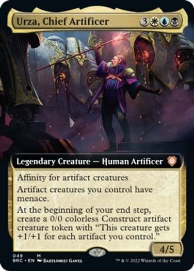 Urza Chief Artificer Extended Art Commander: The Brothers' War Magic card