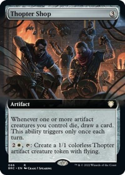 Thopter Shop Extended Art Commander: The Brothers' War Magic card