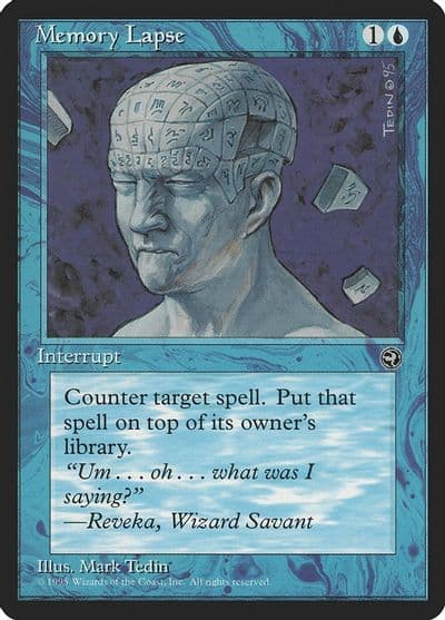 Memory Lapse Homelands Magic card