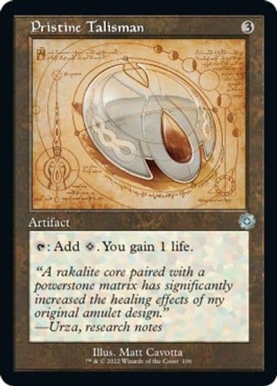 Pristine Talisman Schematic The Brothers' War: Retro Frame Artifacts Magic card