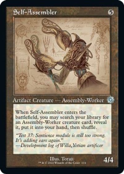 Self Assembler Schematic The Brothers' War: Retro Frame Artifacts Magic card