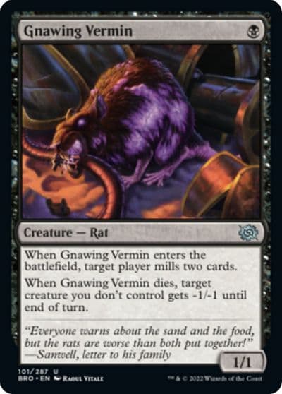Gnawing Vermin The Brothers' War Magic card