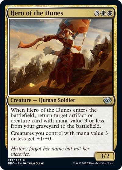 Hero of the Dunes The Brothers' War Magic card