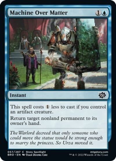 Machine Over Matter The Brothers' War Magic card