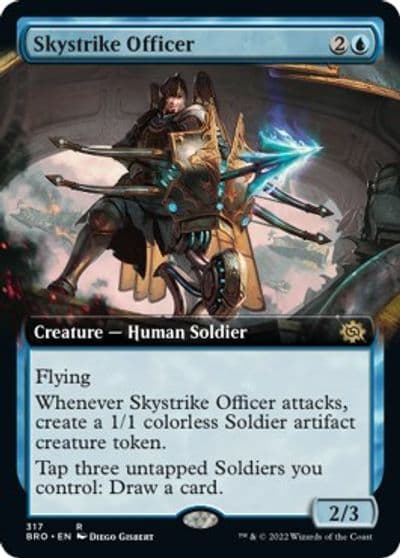 Skystrike Officer Extended Art The Brothers' War Magic card