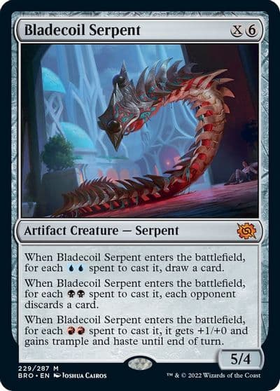 Bladecoil Serpent The Brothers' War Magic card