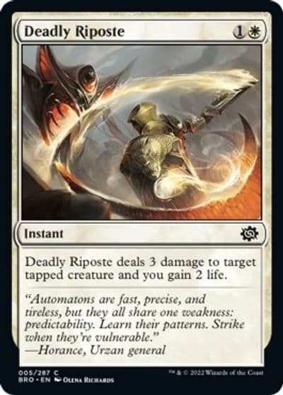 Deadly Riposte The Brothers' War Magic card
