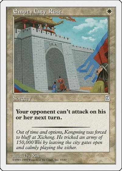 Empty City Ruse Portal Three Kingdoms Magic card