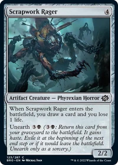 Scrapwork Rager The Brothers' War Magic card