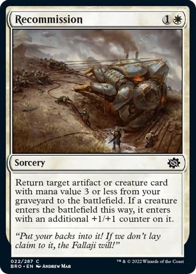 Recommission The Brothers' War Magic card