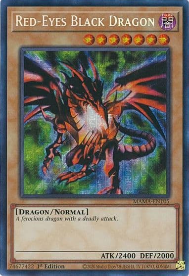 Red Eyes Black Dragon Secret Pharaohs Rare Magnificent Mavens Yu-Gi-Oh! card