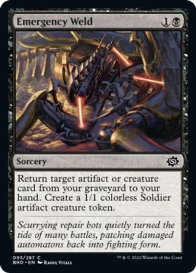 Emergency Weld The Brothers' War Magic card