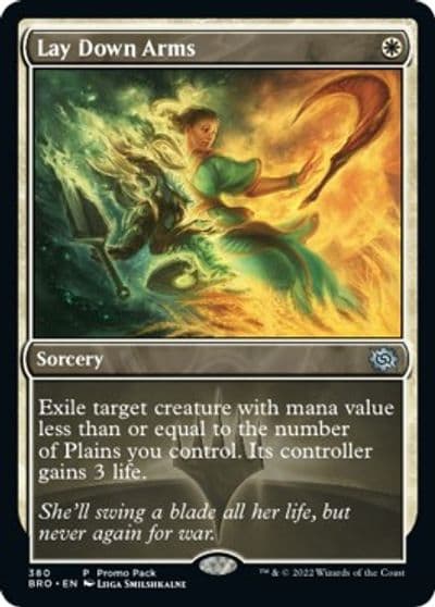 Lay Down Arms Promo Pack: The Brothers' War Magic card