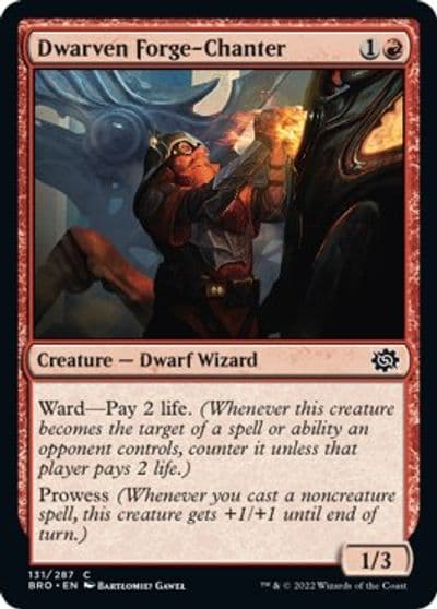 Dwarven Forge Chanter The Brothers' War Magic card