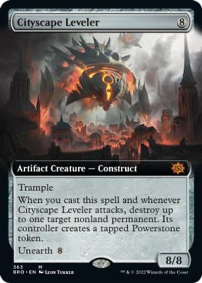 Cityscape Leveler Extended Art The Brothers' War Magic card