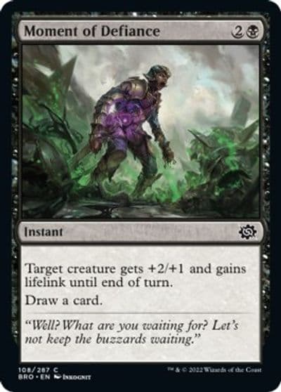 Moment of Defiance The Brothers' War Magic card